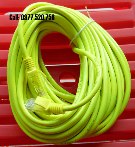 Dây mạng bấm sẵn cat5e dài 15m đầu đúc giá rẻ